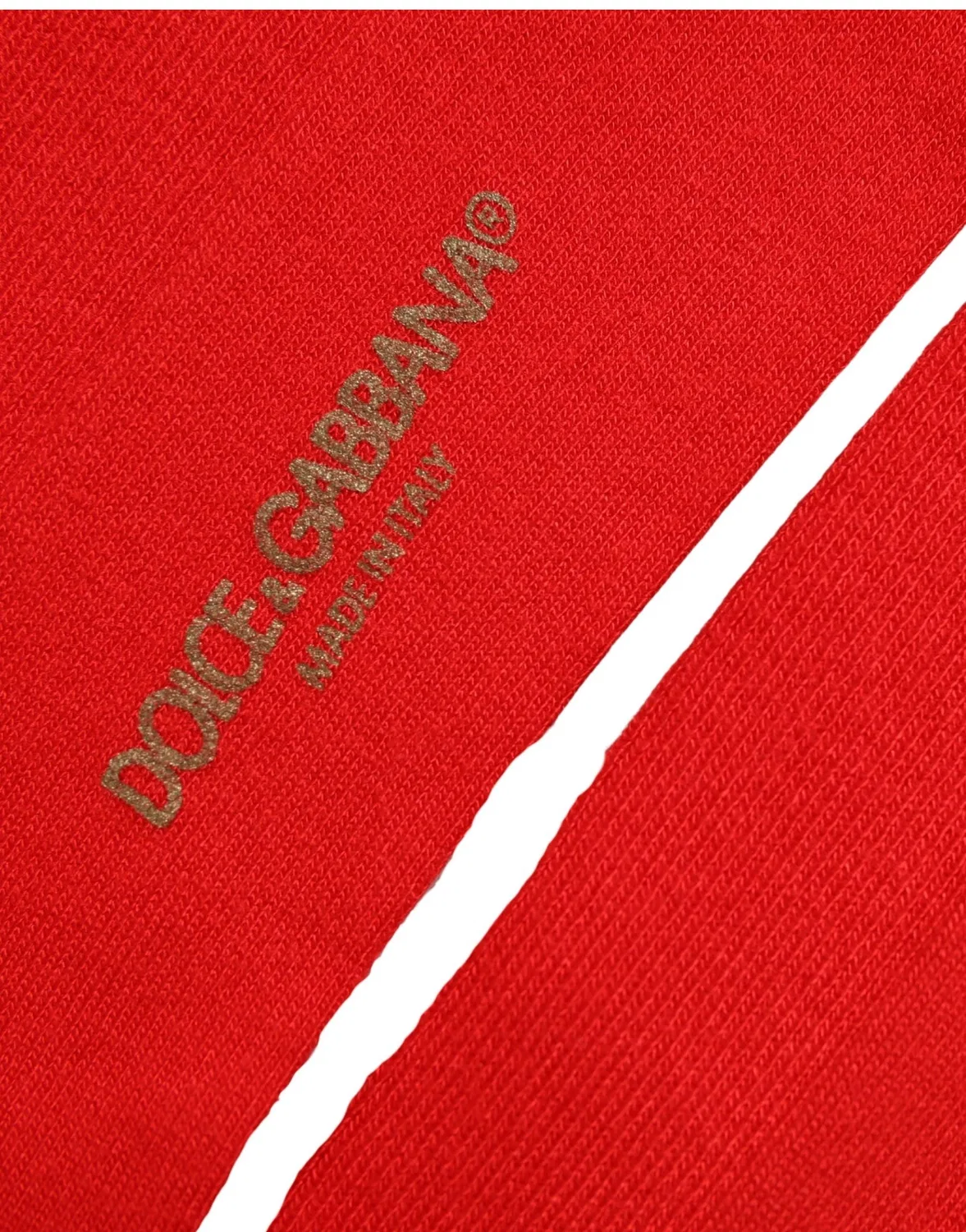 Мужские высокие носки с логотипом Dolce & Gabbana, Red