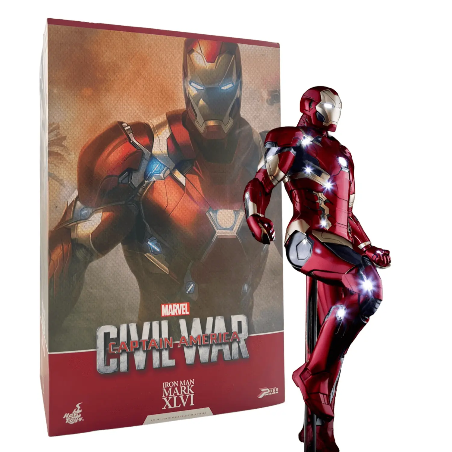 

Фигурка Hot Toys Captain Amercia Civil War, Iron Man Mark 46 Power Pose PPS003, 31 см