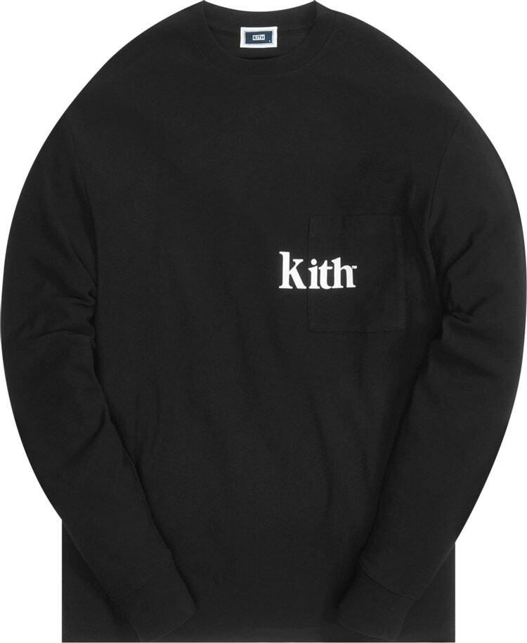 

Лонгслив Kith Long-Sleeve Quinn Tee 'Black', черный