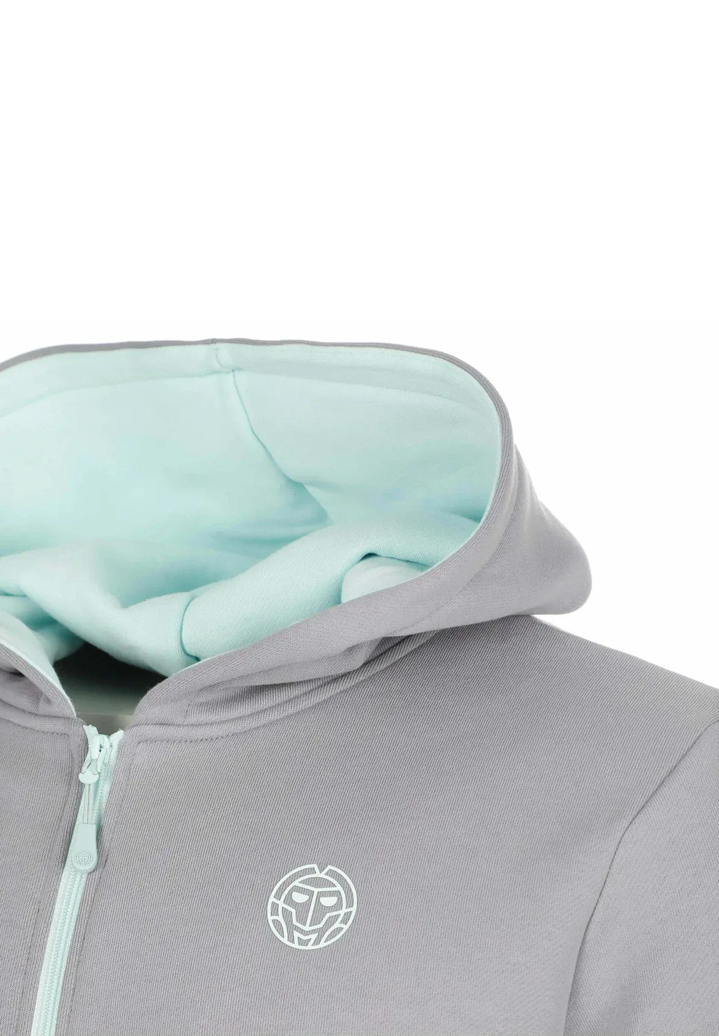 Толстовка с капюшоном на молнии для защиты от холода Bidi Badu, Smoke Grey — фото 4