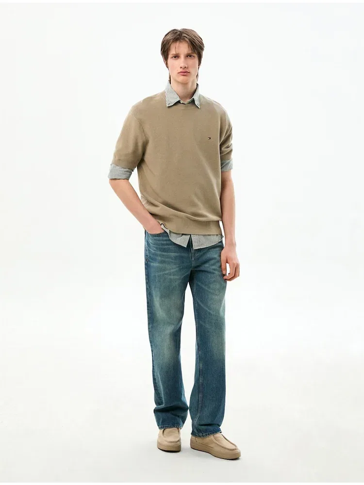 Свитер Cool Touch Structured Pullover TOMMY HILFIGER, Beige — фото 2