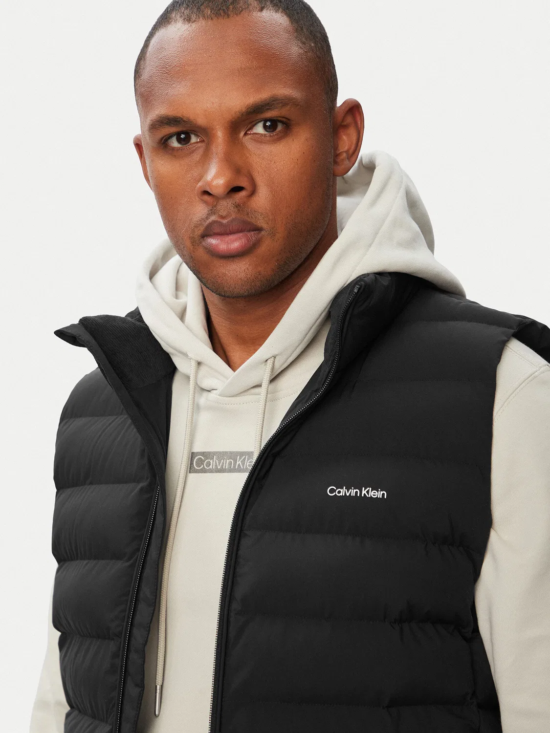 Мужской жилет стандартного кроя Classic Calvin Klein, черный — фото 4