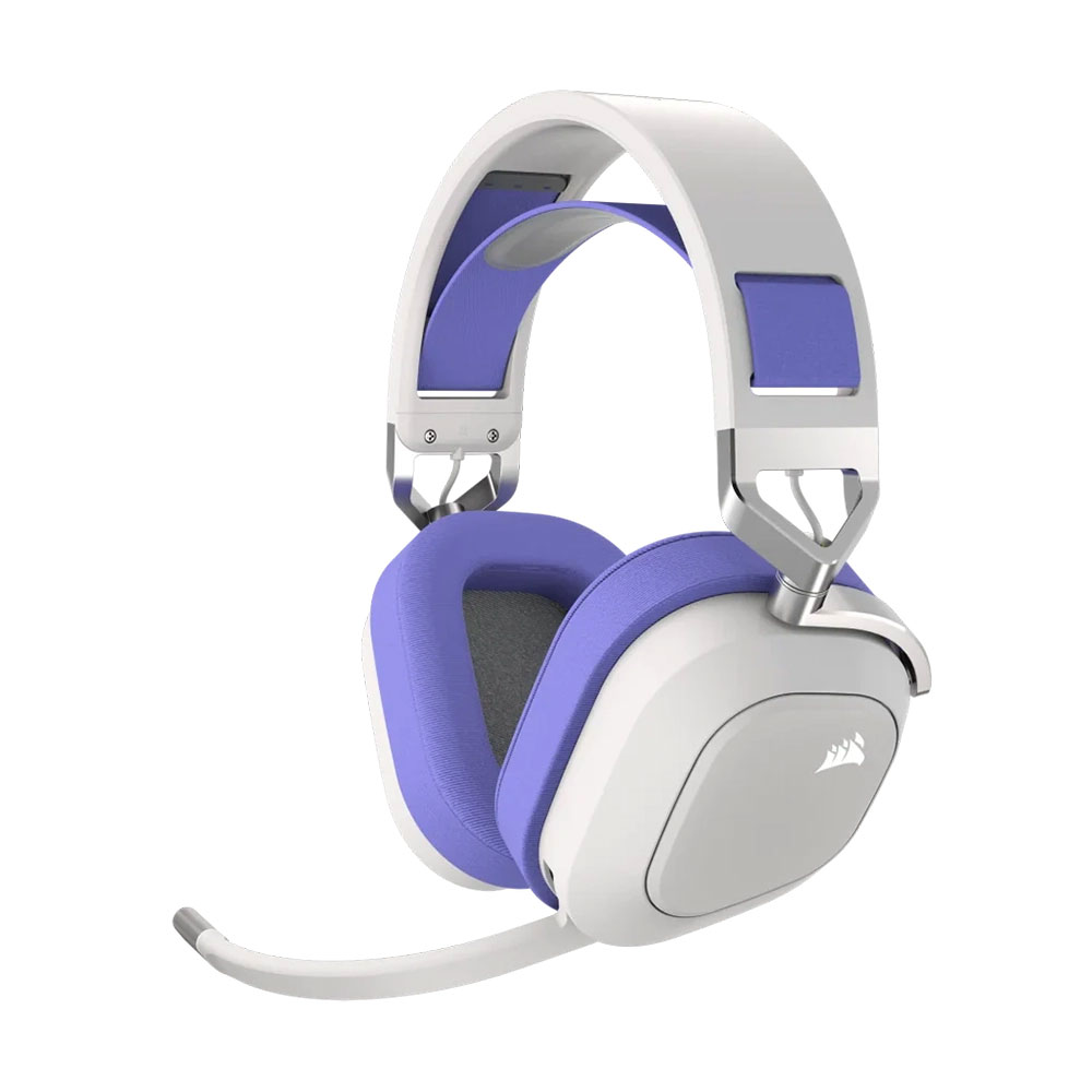 

Игровая гарнитура Corsair HS80 RGB, белый/фиолетовый