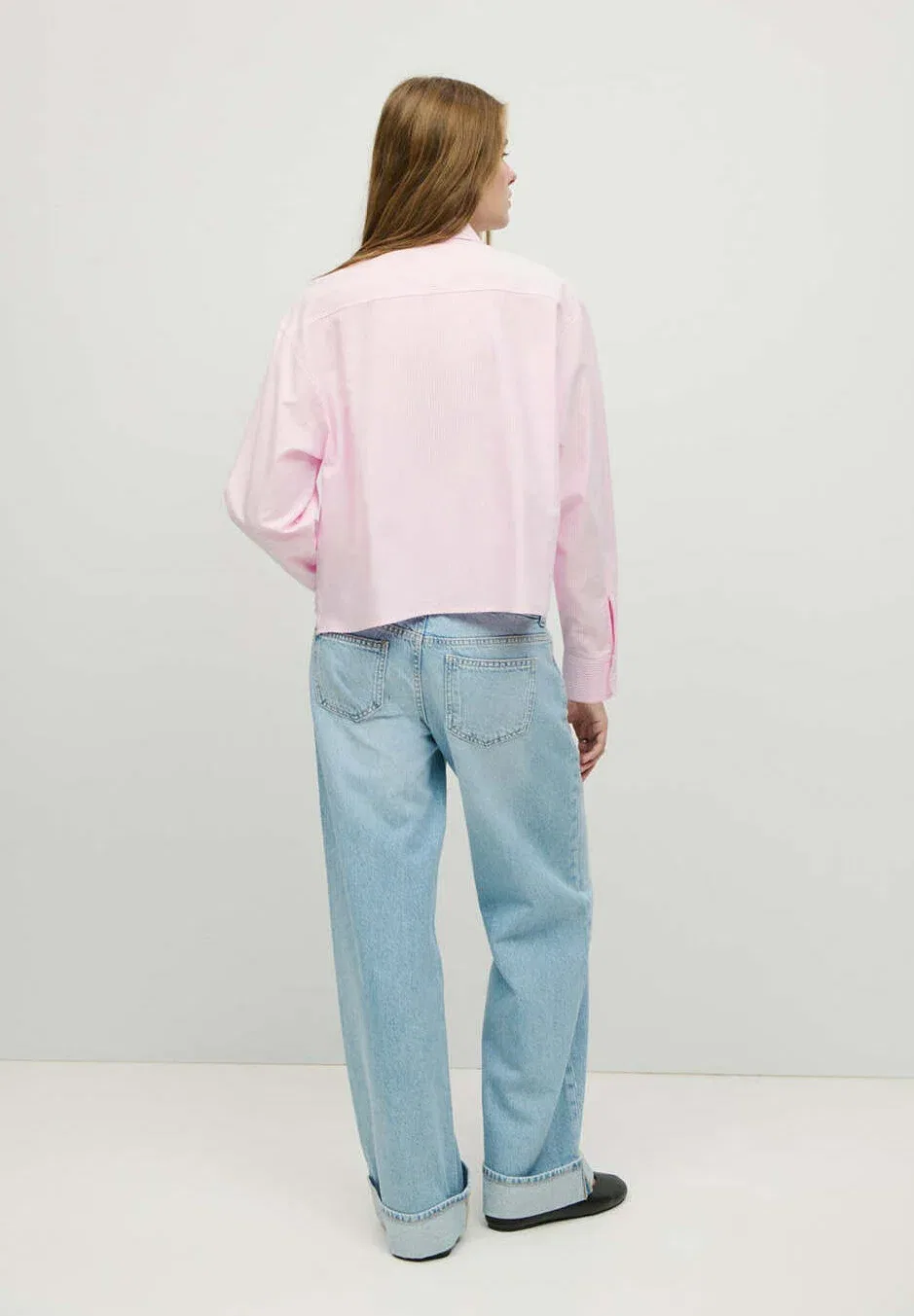 Подростковая блузка на пуговицах Mango Kids, Pink — фото 3