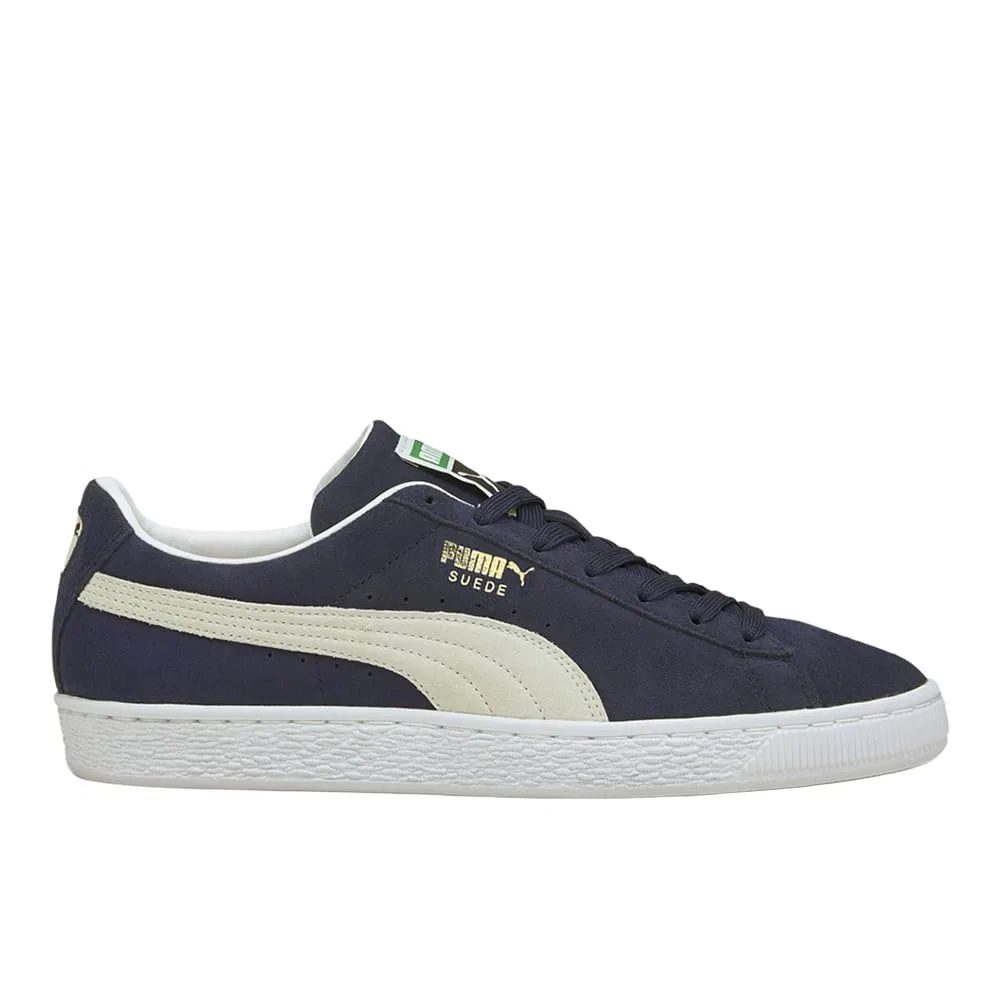 Детские кроссовки для девочек на шнуровке Classic Suede + PUMA, Peacock Blue White