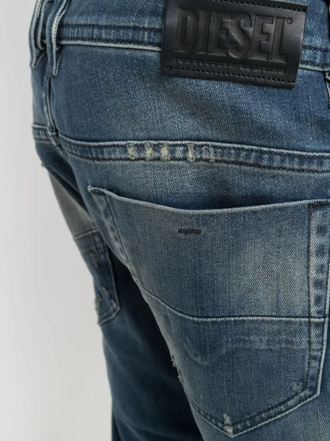 Джинсы Skinny Cut из денима Diesel, синий — фото 2