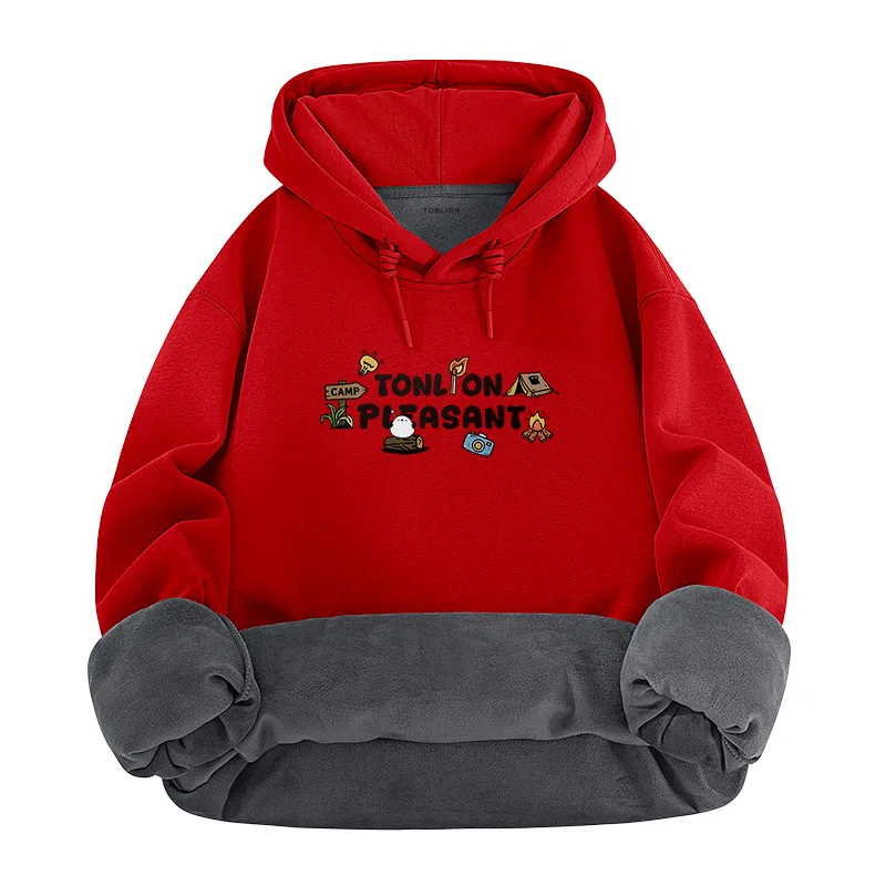 Детский худи с капюшоном на флисе Tonlion, Heather Navy