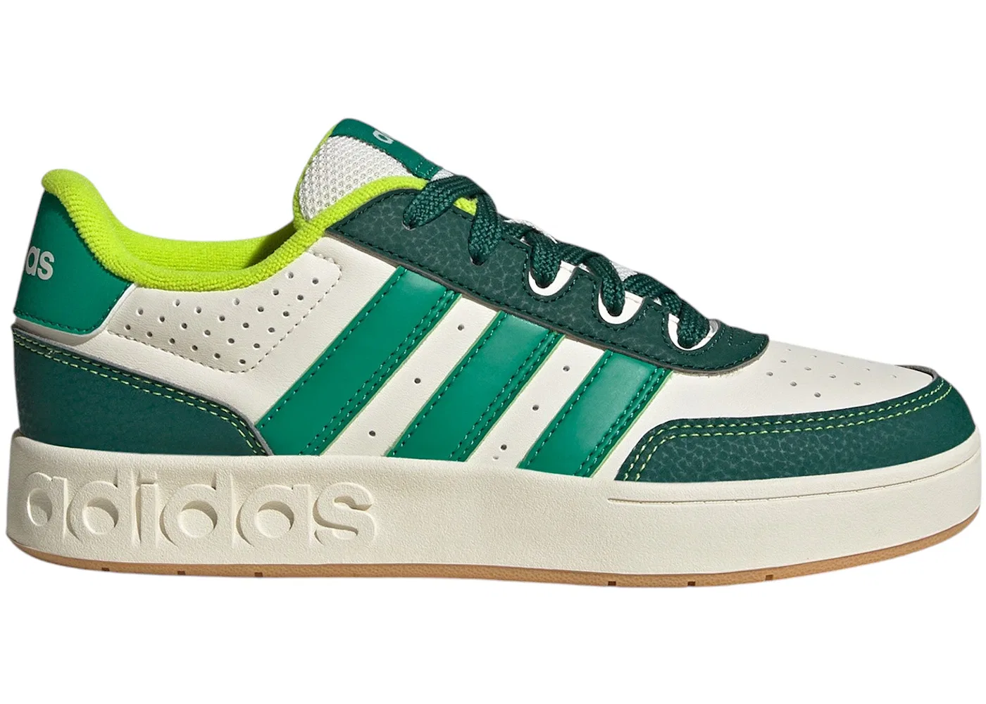Детские кроссовки Lifestyle Adidas Breakbase, Off White/Collegiate Green/Court Green