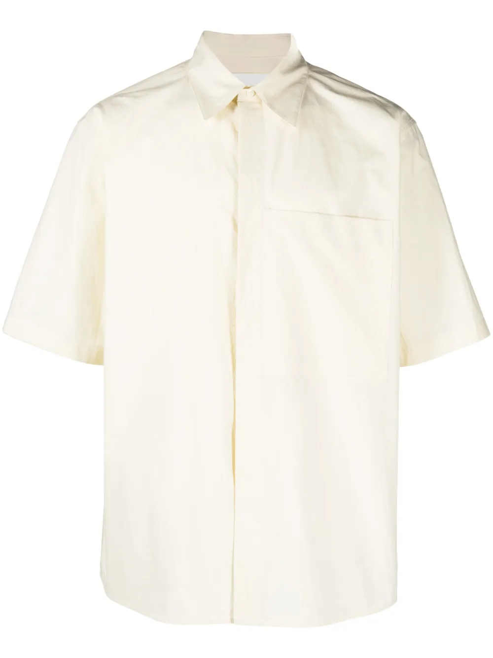 

Рубашка с накладным карманом JIL SANDER, желтый