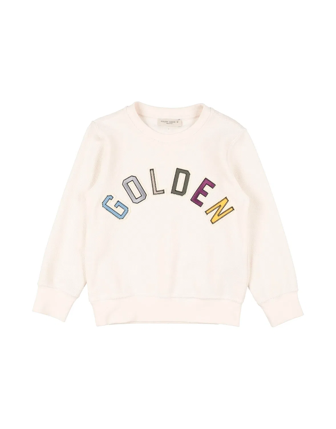 Подростковая кофта из флиса с принтом Golden Goose, айвори
