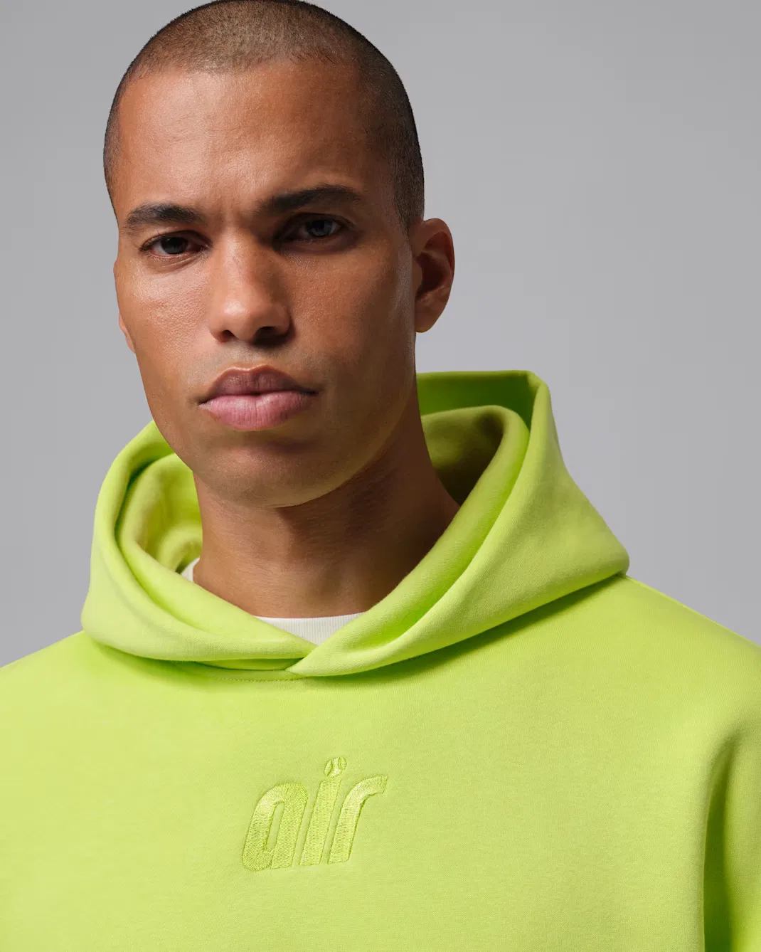 Мужская толстовка с капюшоном оверсайз Jordan Brooklyn Fleece, Cyber — фото 3
