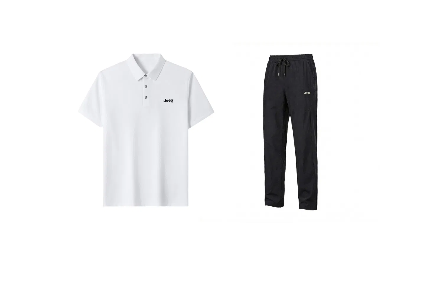 Детский комплект спортивных штанов Jeep City Casual Collection, Белый/Черный