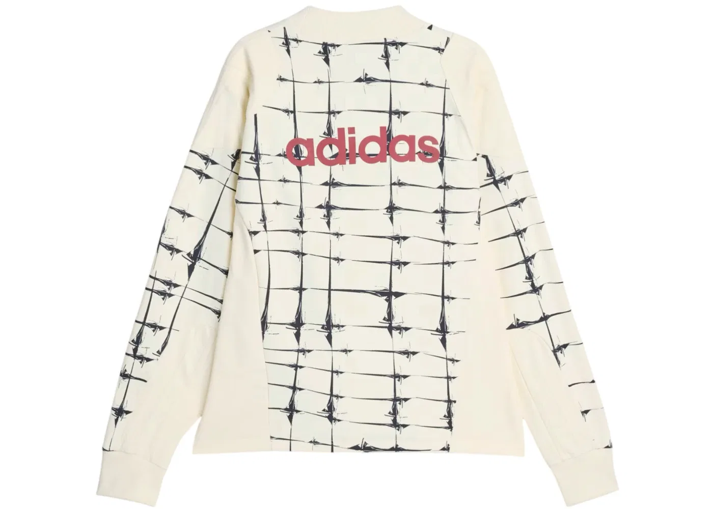 Мужская футболка с длинным рукавом Adidas x Thug Club Goalie L/S, Cream White — фото 2