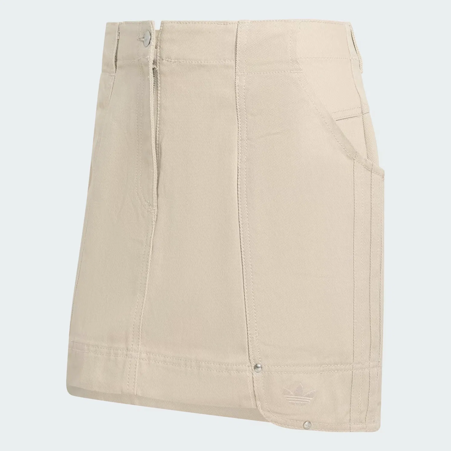 Женская юбка на молнии Premium Essentials Canvas Skirt Adidas Originals, хаки — фото 4