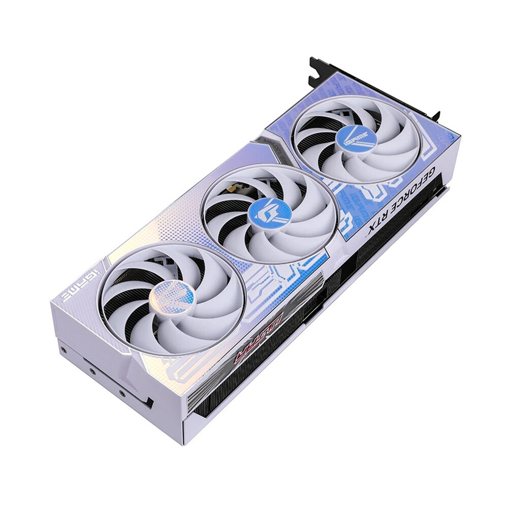 

Видеокарта Colorful iGame GeForce RTX 4070 Ti Super Ultra W OC, 16 ГБ, белый/синий