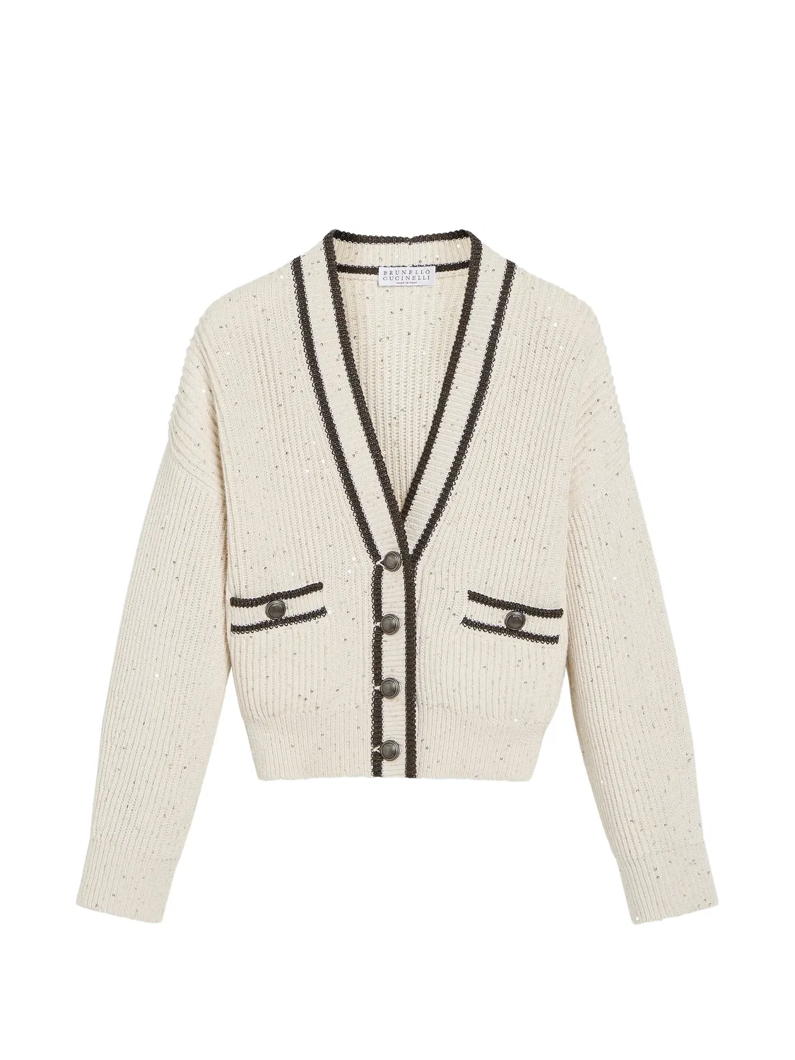 Хлопковый кардиган Brunello Cucinelli, нейтральные