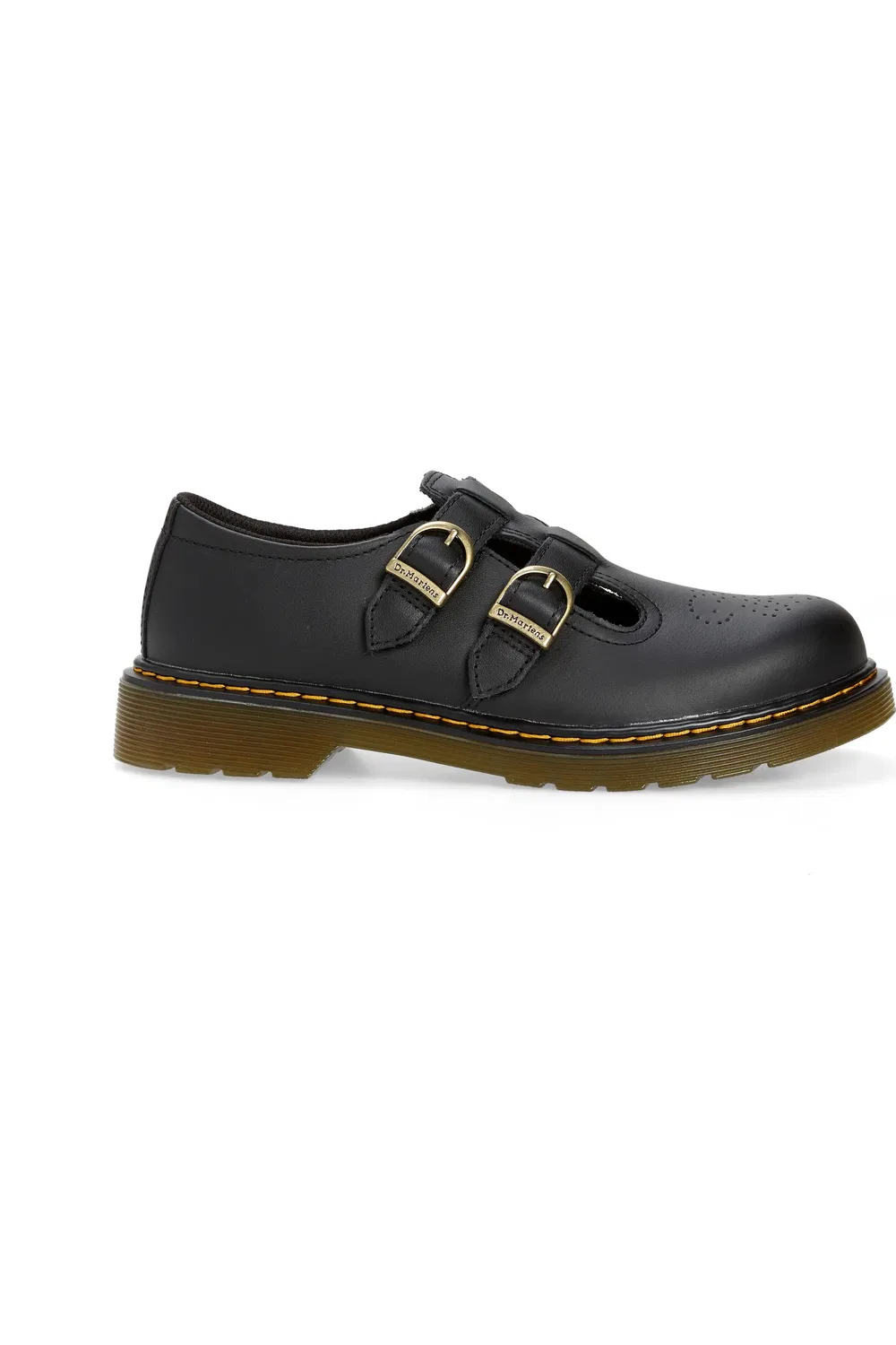 Детские туфли Dr. Martens 8065 Мэри Джейн, с перфорацией, черный — фото 3
