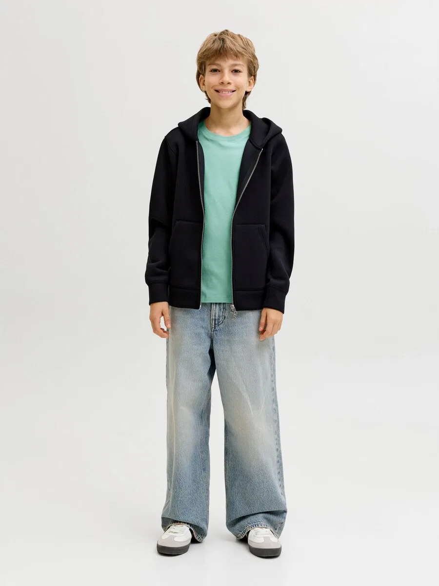 Детская рубашка бирюзового цвета Jack & Jones Junior — фото 4