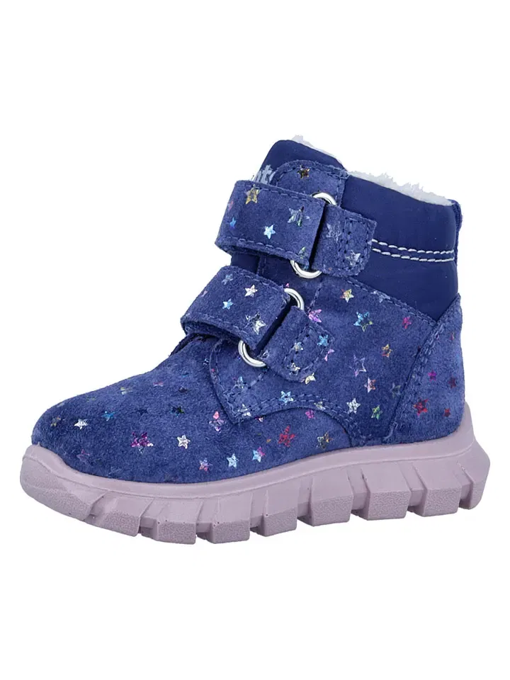 Ботинки зимние кожаные Snow Mini Richter Shoes, синий — фото 3