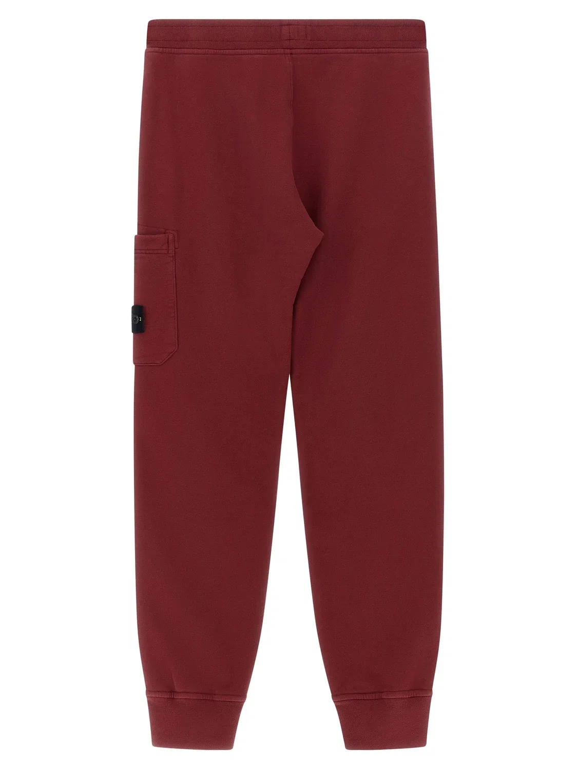 Брюки-карго с логотипом-нашивкой Stone Island Junior, бордовый — фото 2
