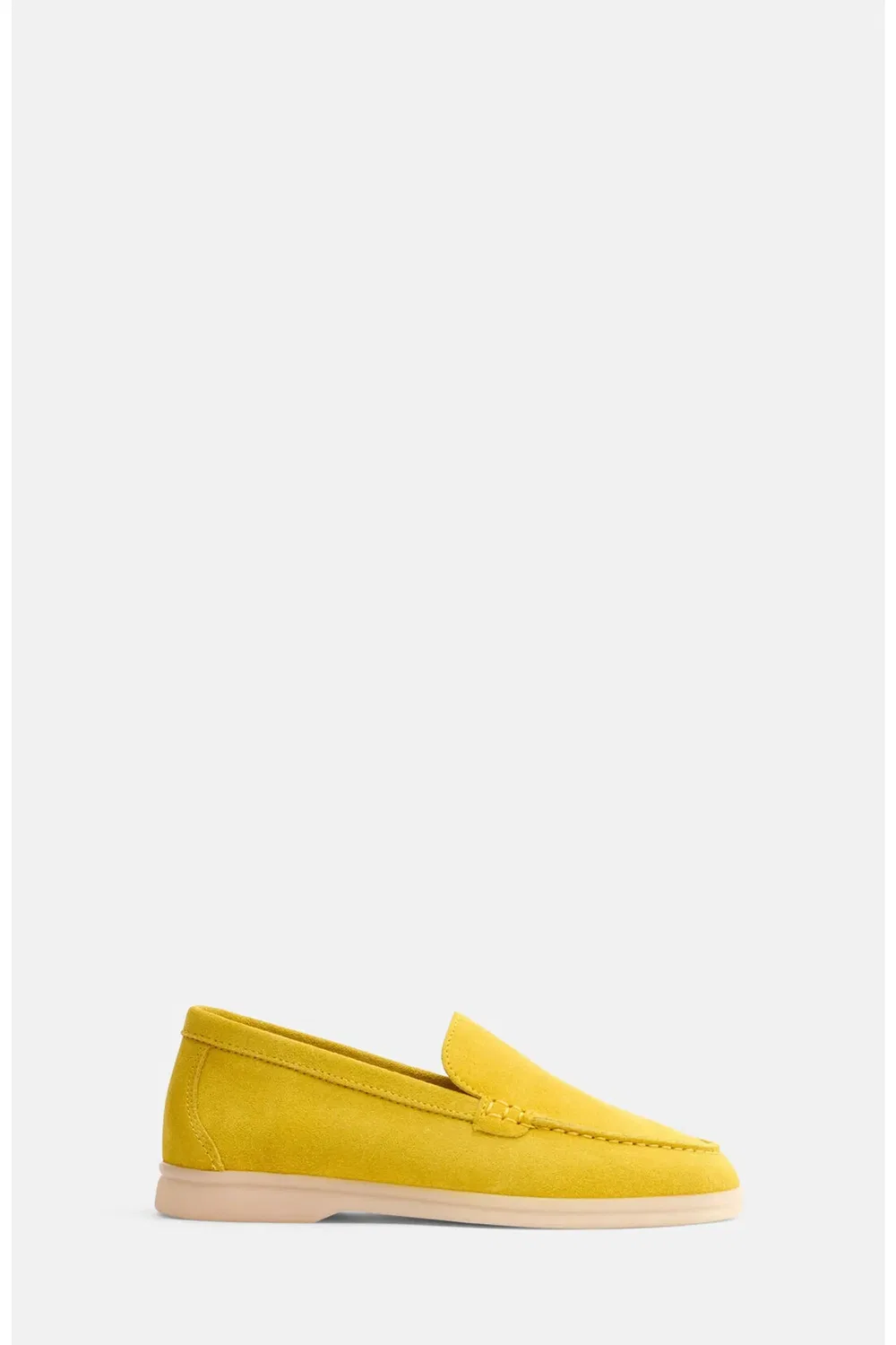 Детские туфли лоферы из замши Ludovica SCAROSSO, Yellow - Suede