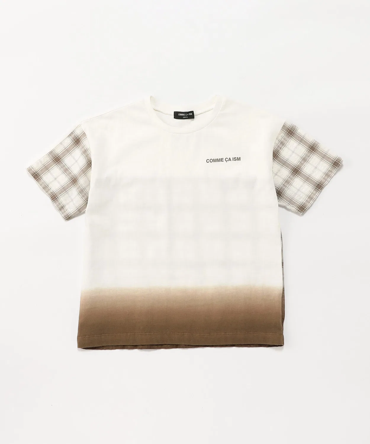 Детская футболка с принтом Soccer Check COMME CA ISM, Brown