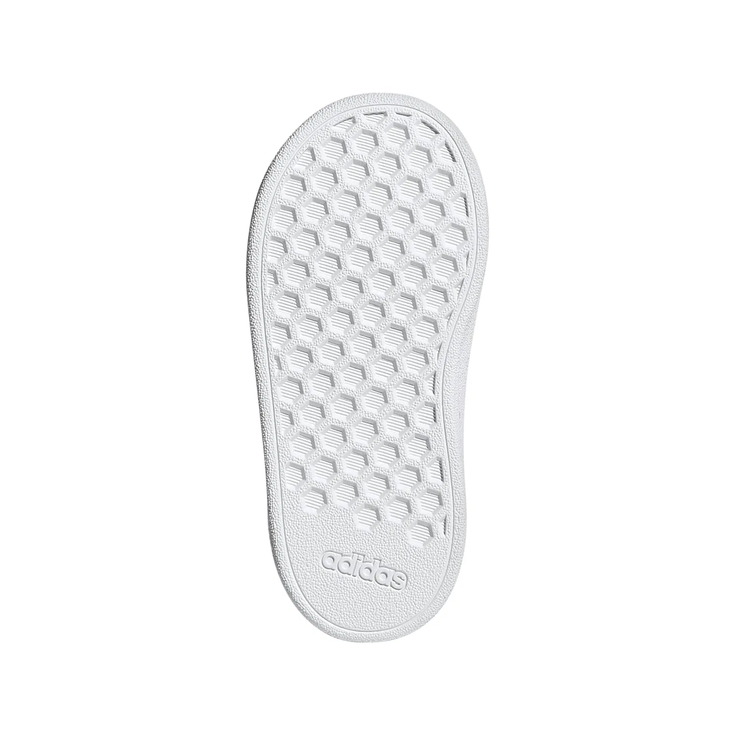 Детские кроссовки с принтом Grand Court 2.0 Hook & Loop Adidas, White Iridescent White — фото 4