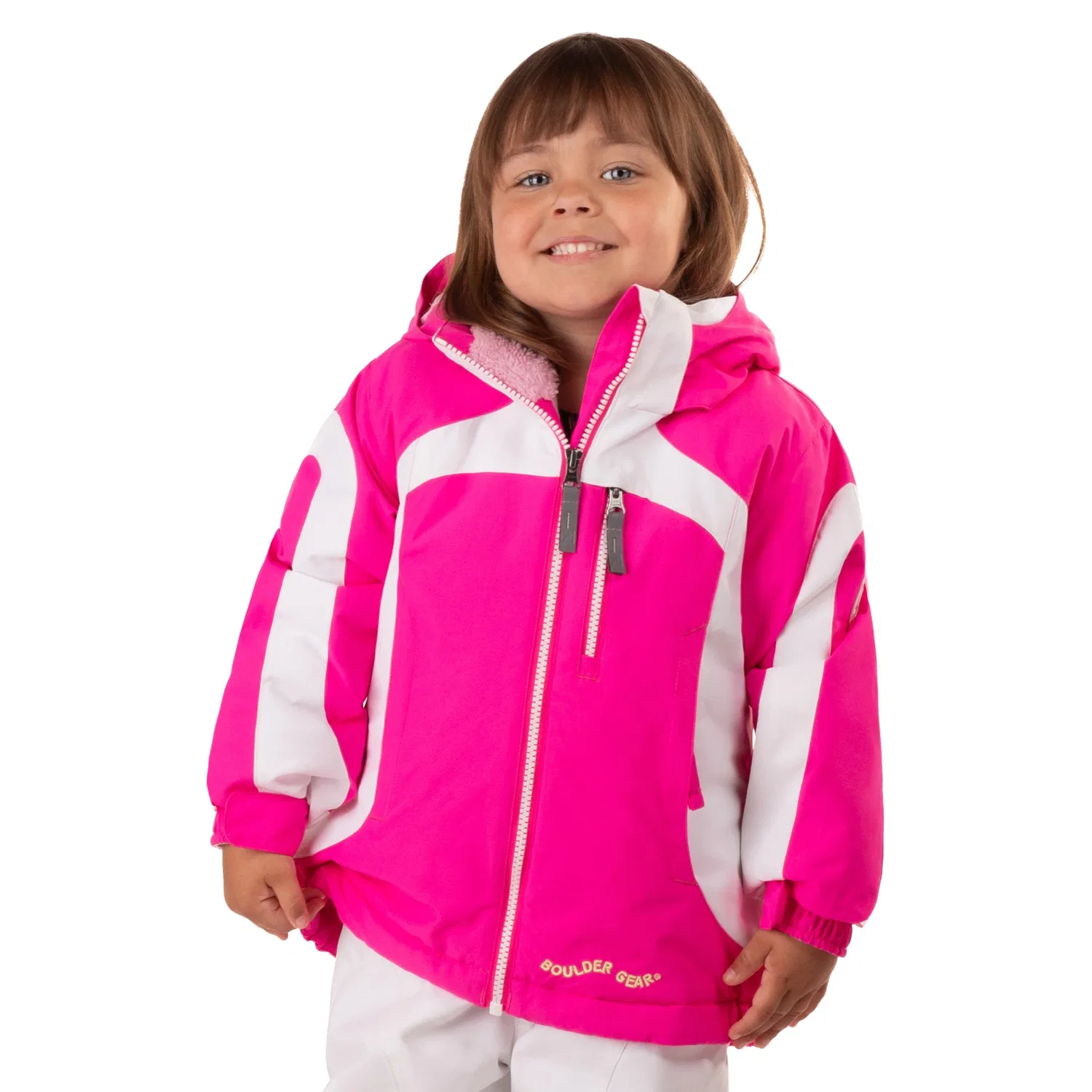 Куртка утепленная с капюшоном Clara Boulder Gear, розовый Glo
