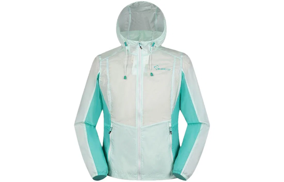 Детская одежда для защиты от солнца с длинным рукавом TOREAD, White/Sky Blue — фото 4