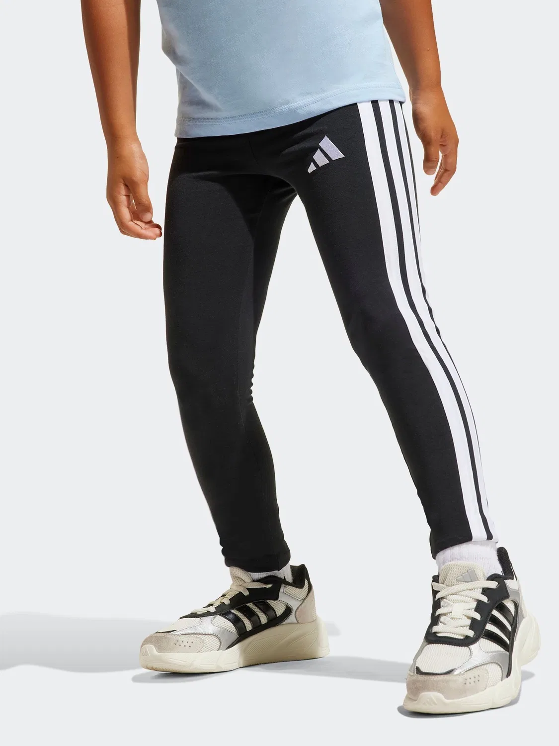 Леггинсы, 3-полоски, Essentials adidas, черный