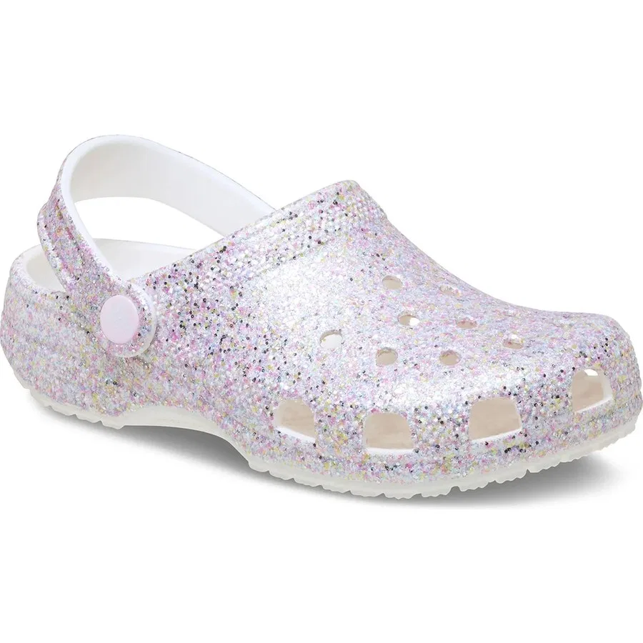 Детские спортивные сандалии Classic Fantasy Glitter Clog Crocs, Розовый — фото 2