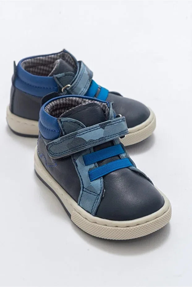 Детские ботинки для девочек с водоотталкивающей пропиткой Mnpc, Navy Blue — фото 4