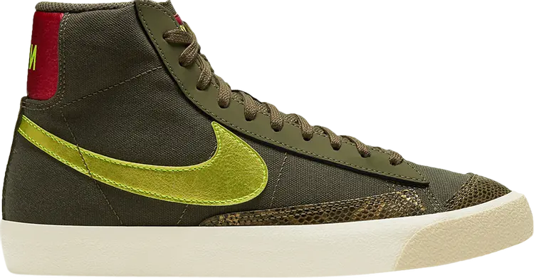 

Кроссовки Nike Wmns Blazer Mid '77 'Olive Snakeskin', зеленый