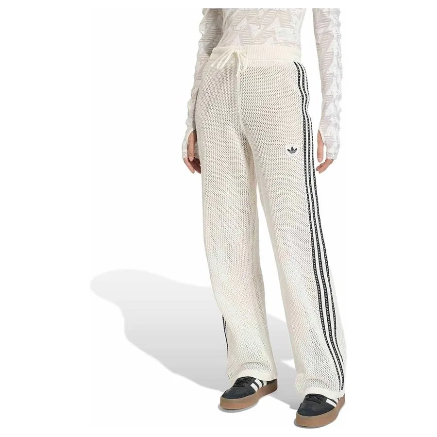 Женские спортивные брюки с принтом Crochet Tp adidas, Белый — фото 2