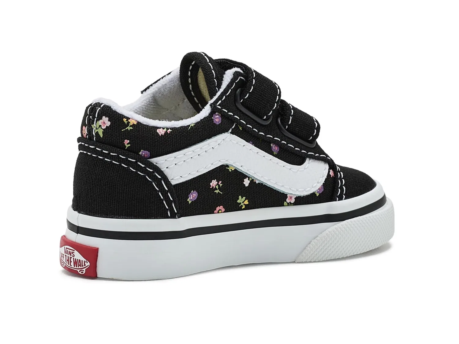 Кроссовки Old Skool V (для младенцев и малышей) Vans Kids, Ditsy Floral Black/Sunset Blush — фото 4