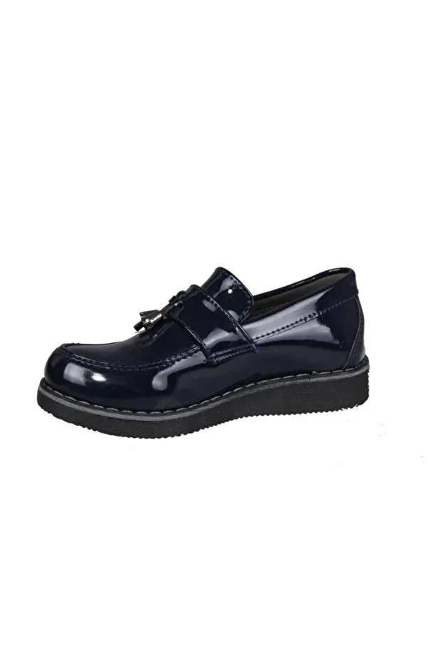 Детские туфли для девочек с принтом Bücür Ortopedi, Navy Blue — фото 4