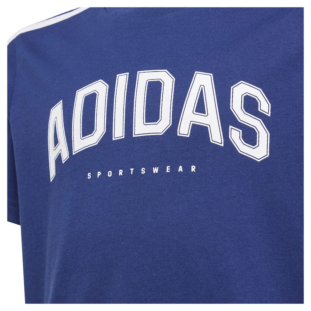 Футболка с коротким рукавом Collegiate Graphic Adidas, синий — фото 2