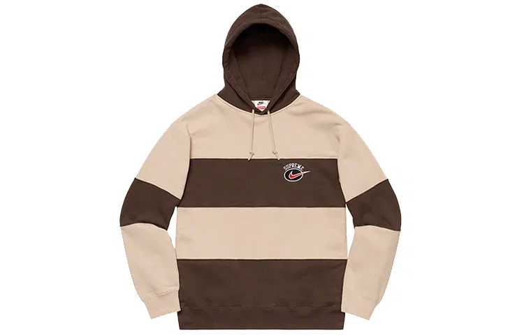 Женское худи с капюшоном в полоску Nike Stripe Supreme, Черный