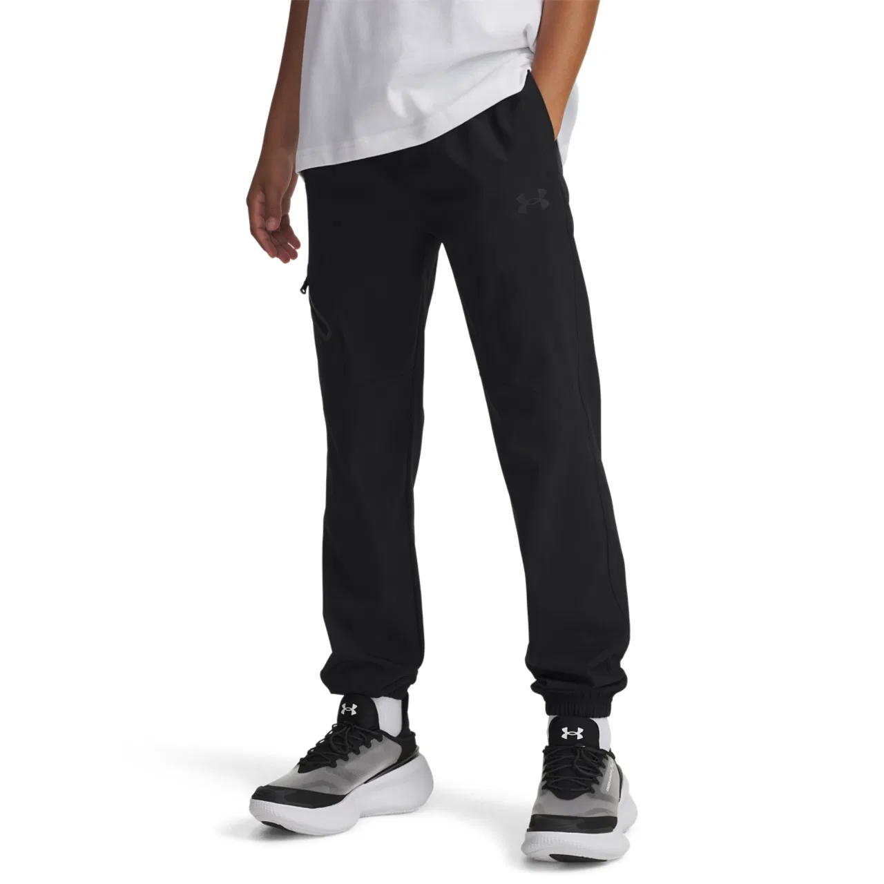 Спортивные брюки для мальчиков Unstoppable Woven Joggers Under Armour, черный — фото 3