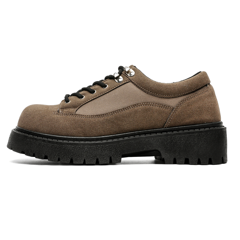 

JANECO Мужские повседневные туфли мужские низкие черно-коричневые, цвет Brown