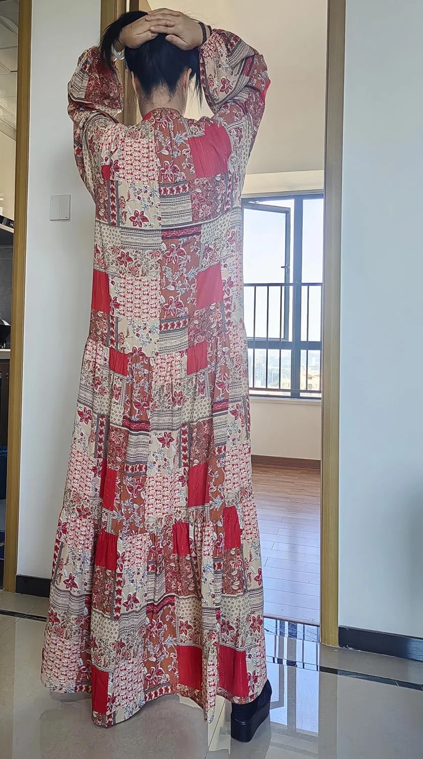 Женское повседневное платье с пуговицами 100% Polyester, Red — фото 3
