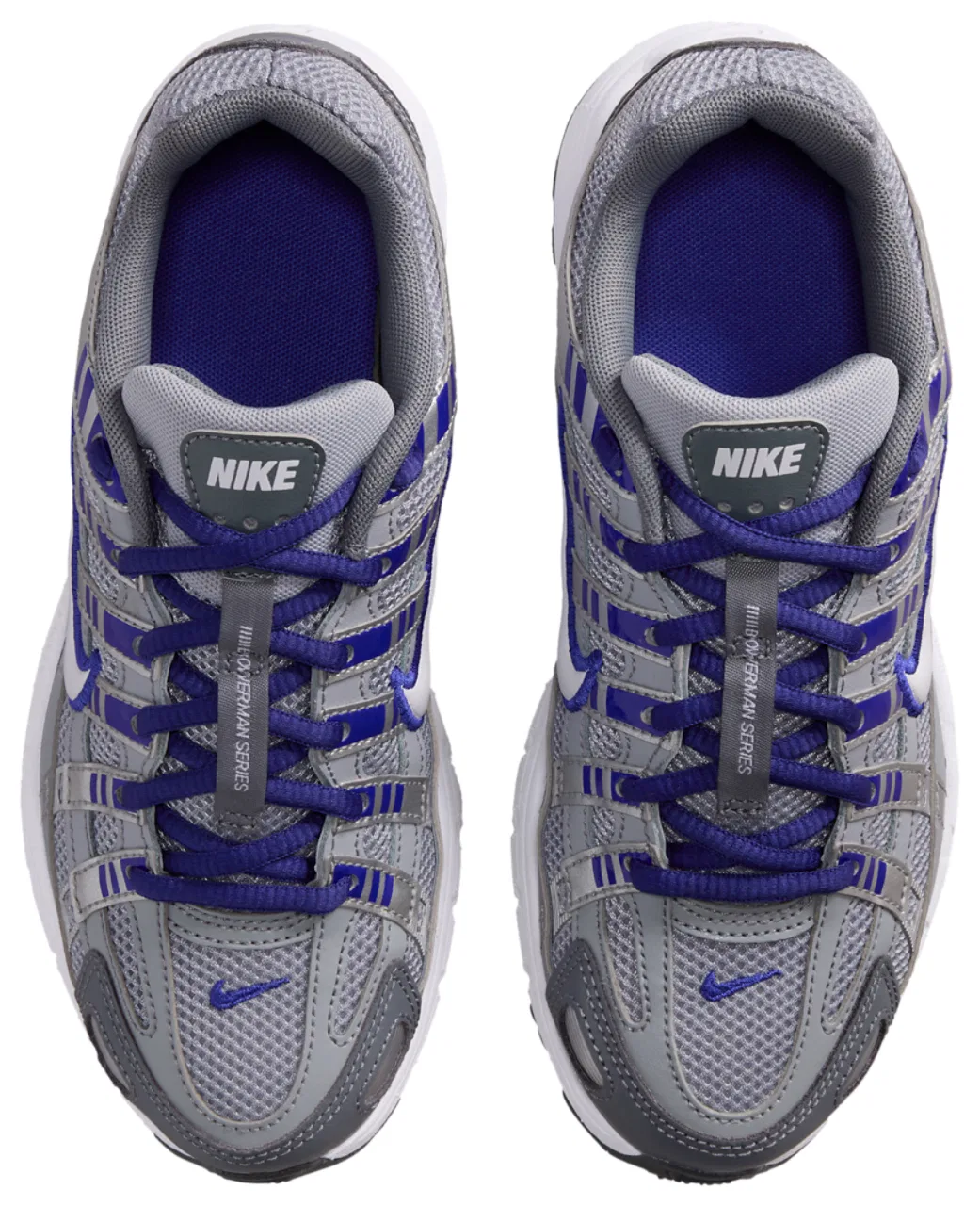 Кроссовки для мальчиков P-6000 Nike, цвет White/Wolf Grey/Deep Night — фото 4