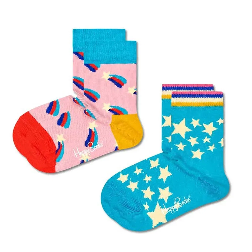 Носки Shooting Star, 2 пары, Happy Socks, синий