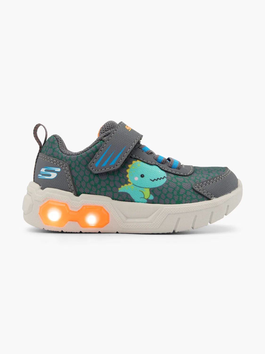 Детские беговые кроссовки с подсветкой Flinn 2.0 Skechers, серый