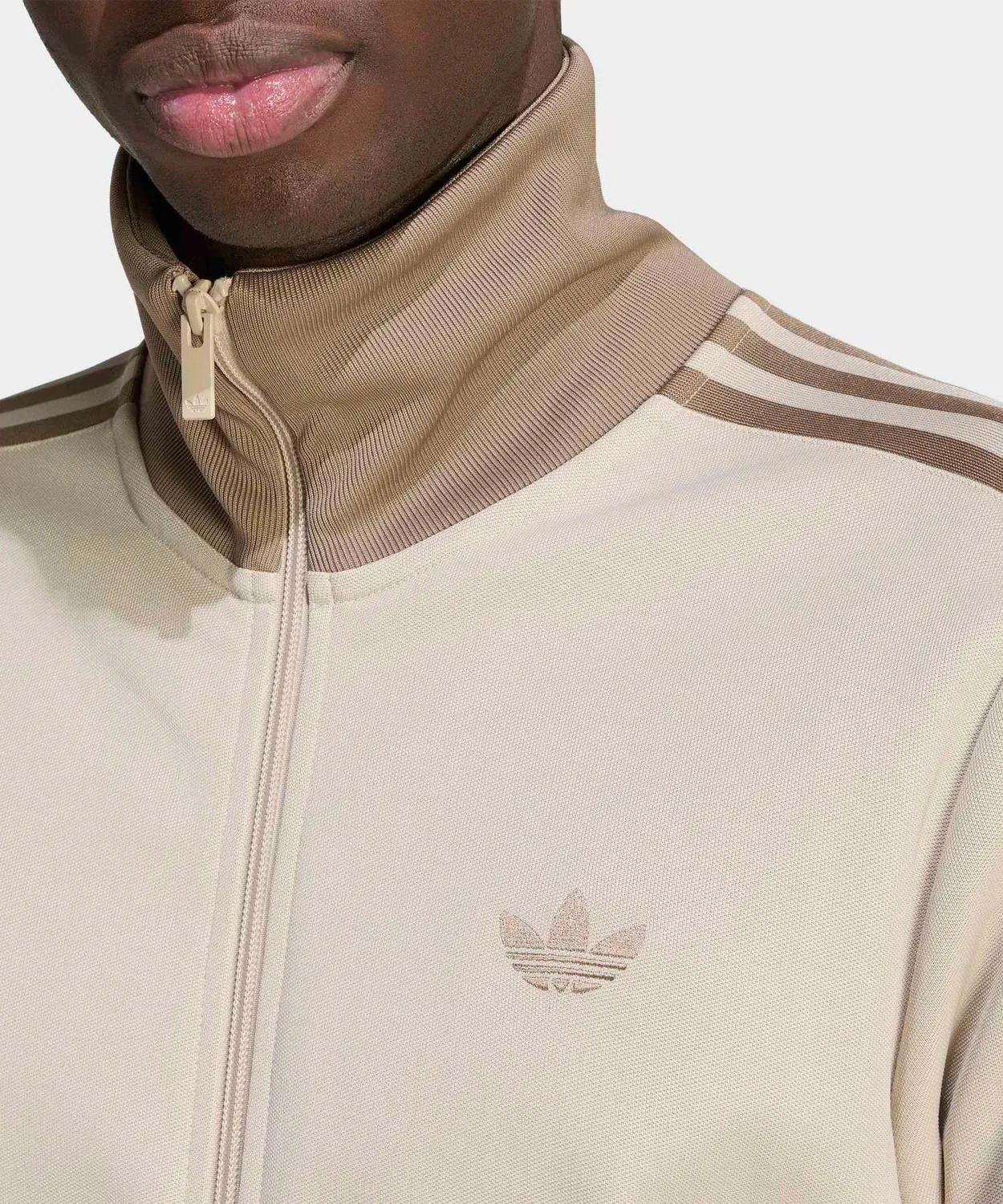 Мужское/Женское худи с длинным рукавомClassic Track Top Adidas Originals, Beige — фото 3