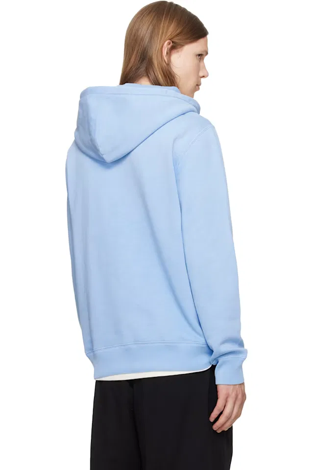 Толстовка с капюшоном из флиса с изображением медведя в синем цвете поло Polo Ralph Lauren — фото 3