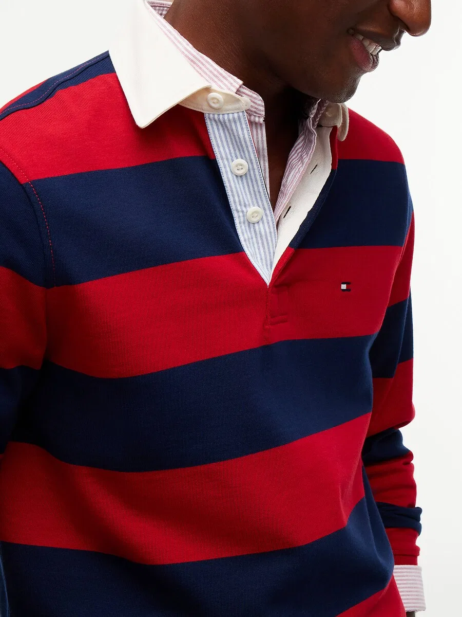 Толстовка TOMMY HILFIGER красного и черного цвета — фото 3
