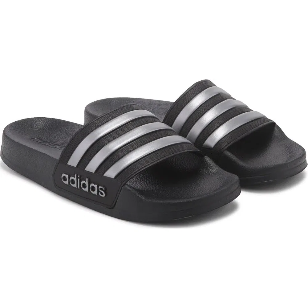 Детские сандалии-шлепанцы Adilette Adidas, Black/Metallic