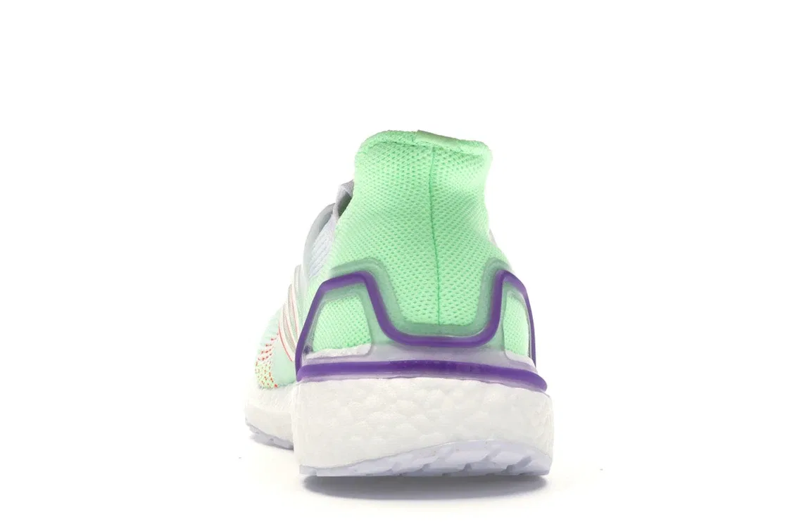 Детские кроссовки для мальчиков с технологией Boost Adidas Ultra Boost 2019 Adidas, White/Green/Purple — фото 4