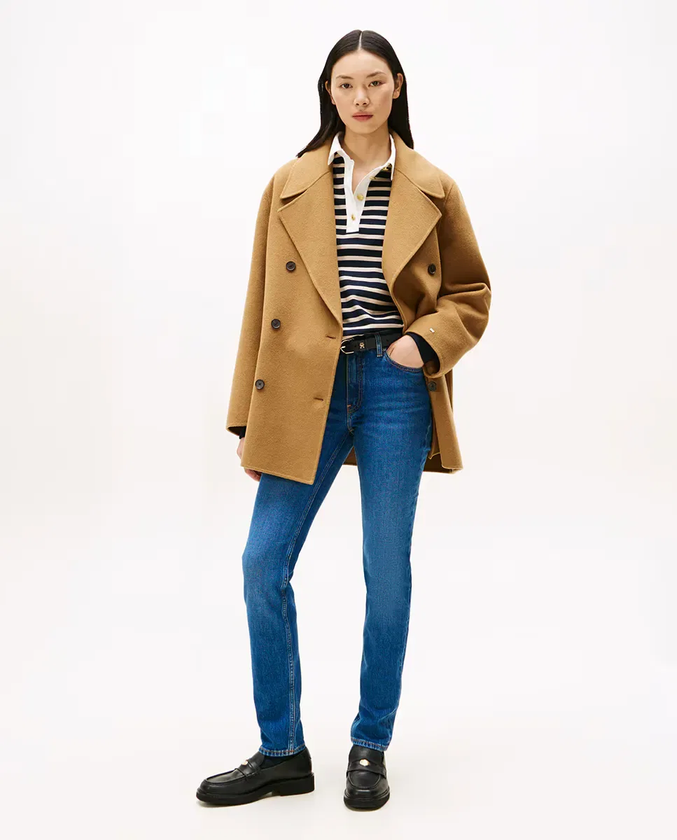 Женские джинсы скинни Slim с завышенной талией Tommy Hilfiger, Azul